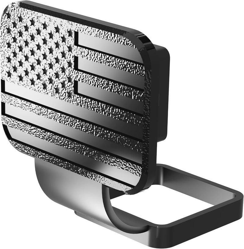 eVerHITCH Black Flag Hitch Cover, Tube Plug (Fits 2" Receiver, Black) - Image 3